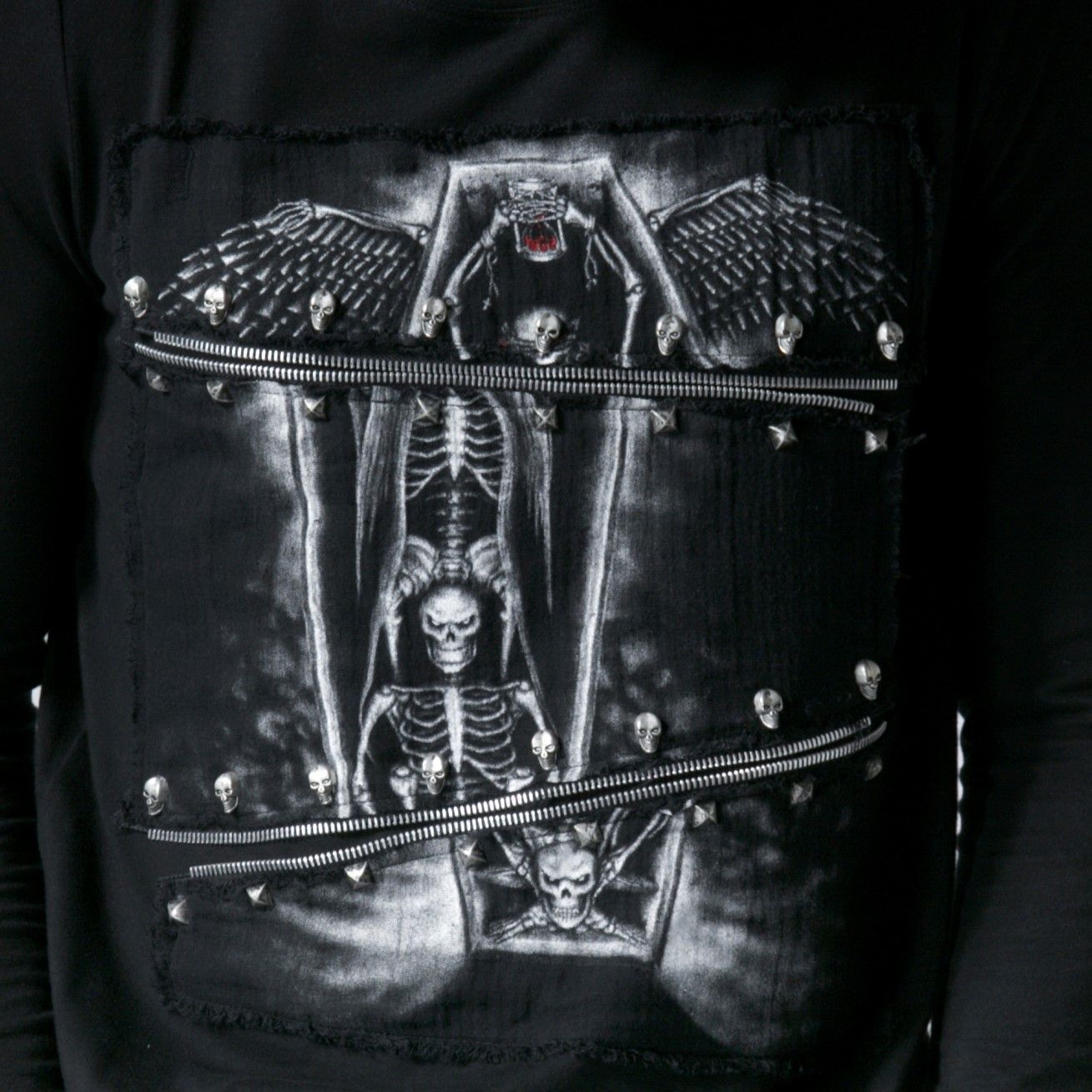 Skeleton Print Shirt