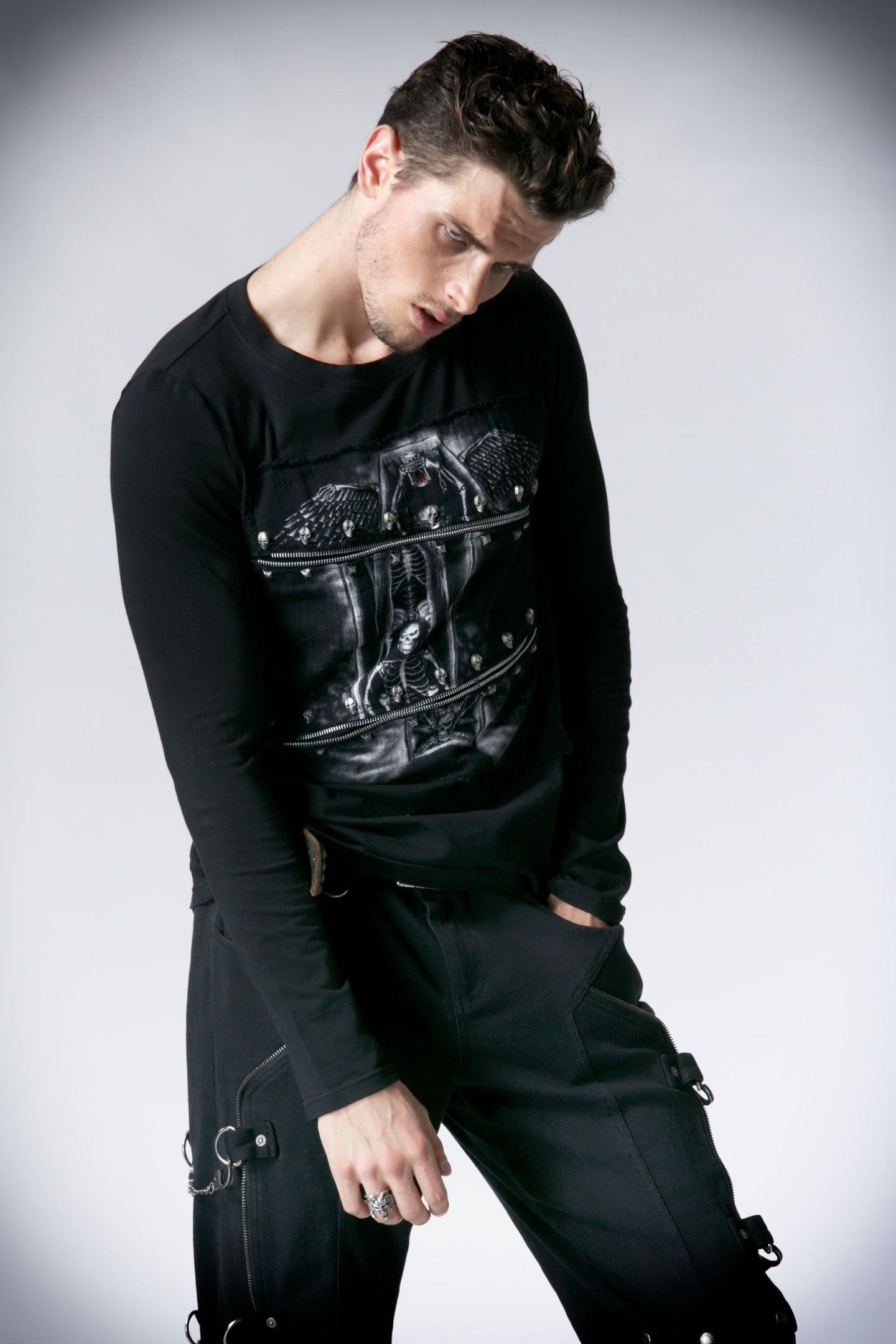 Skeleton Print Shirt