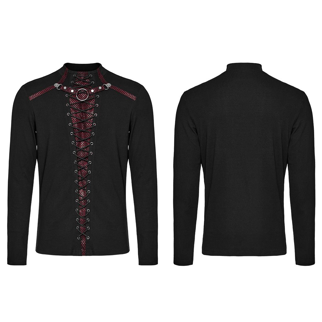 Cry Long Sleeve Top Zwart - Rood