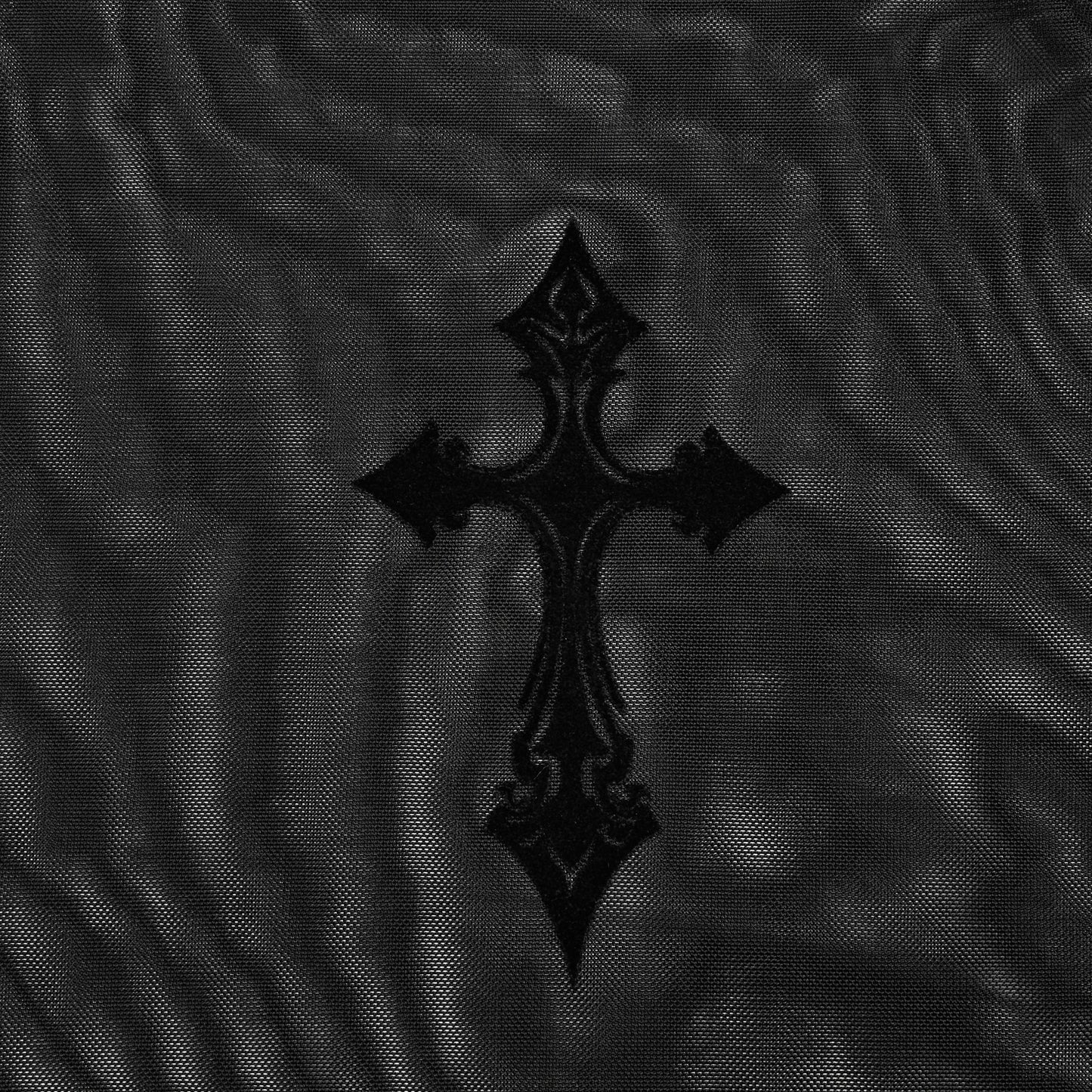 Black Cross Mesh Top II