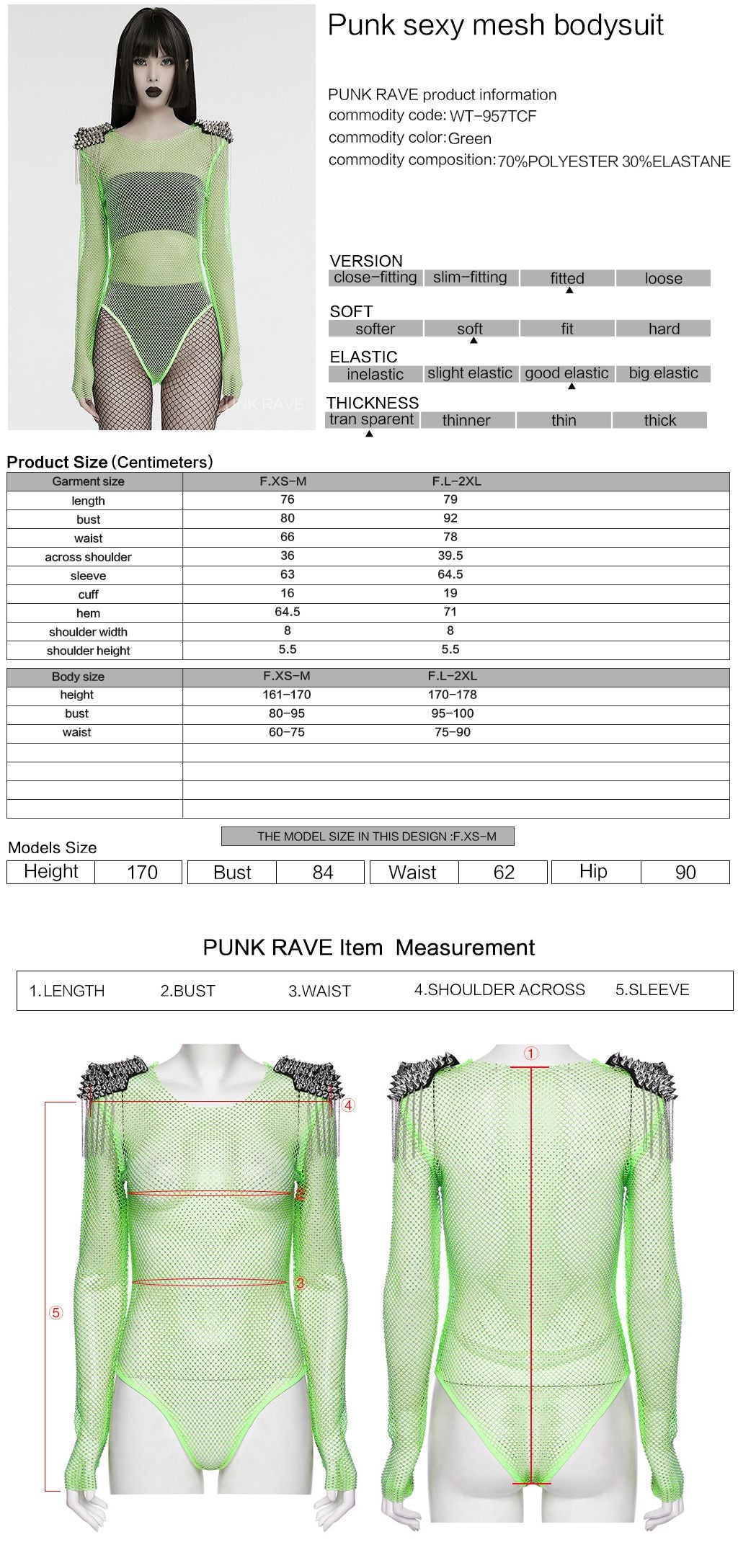 Tempo Bodysuit Neon Green