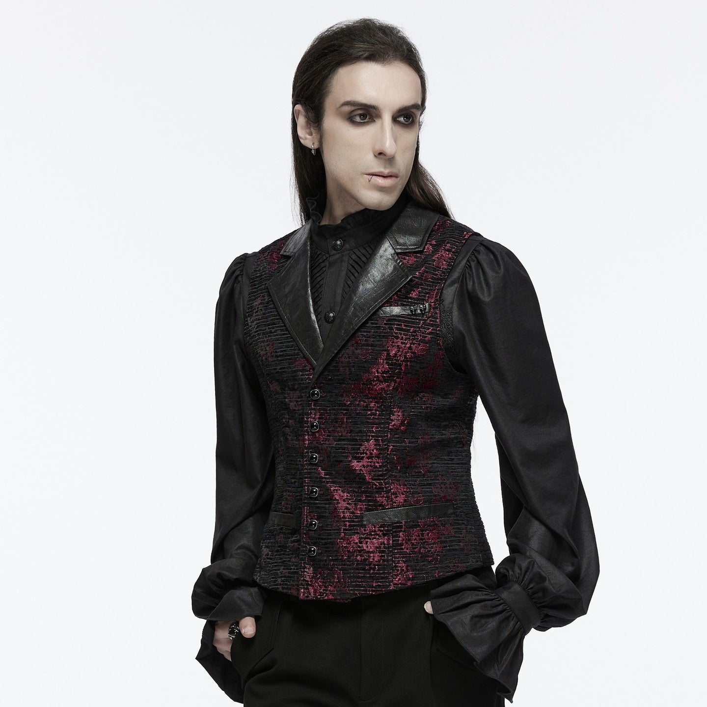 Free Me Gilet Rood - Zwart