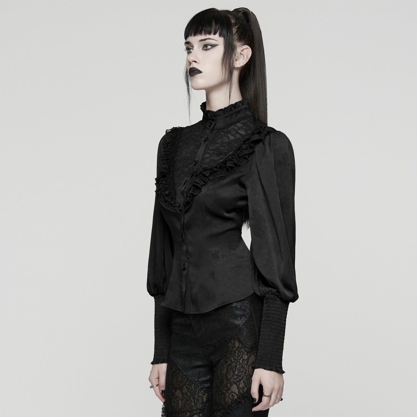 Punk Rave Proud Blouse Zwart