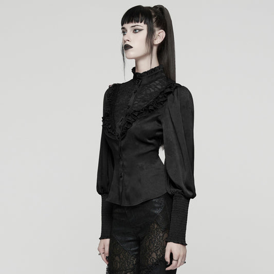 Punk Rave Proud Blouse Zwart