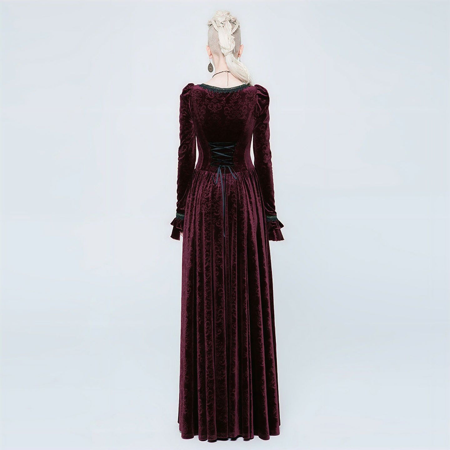 No Illusions Jurk Bordeaux