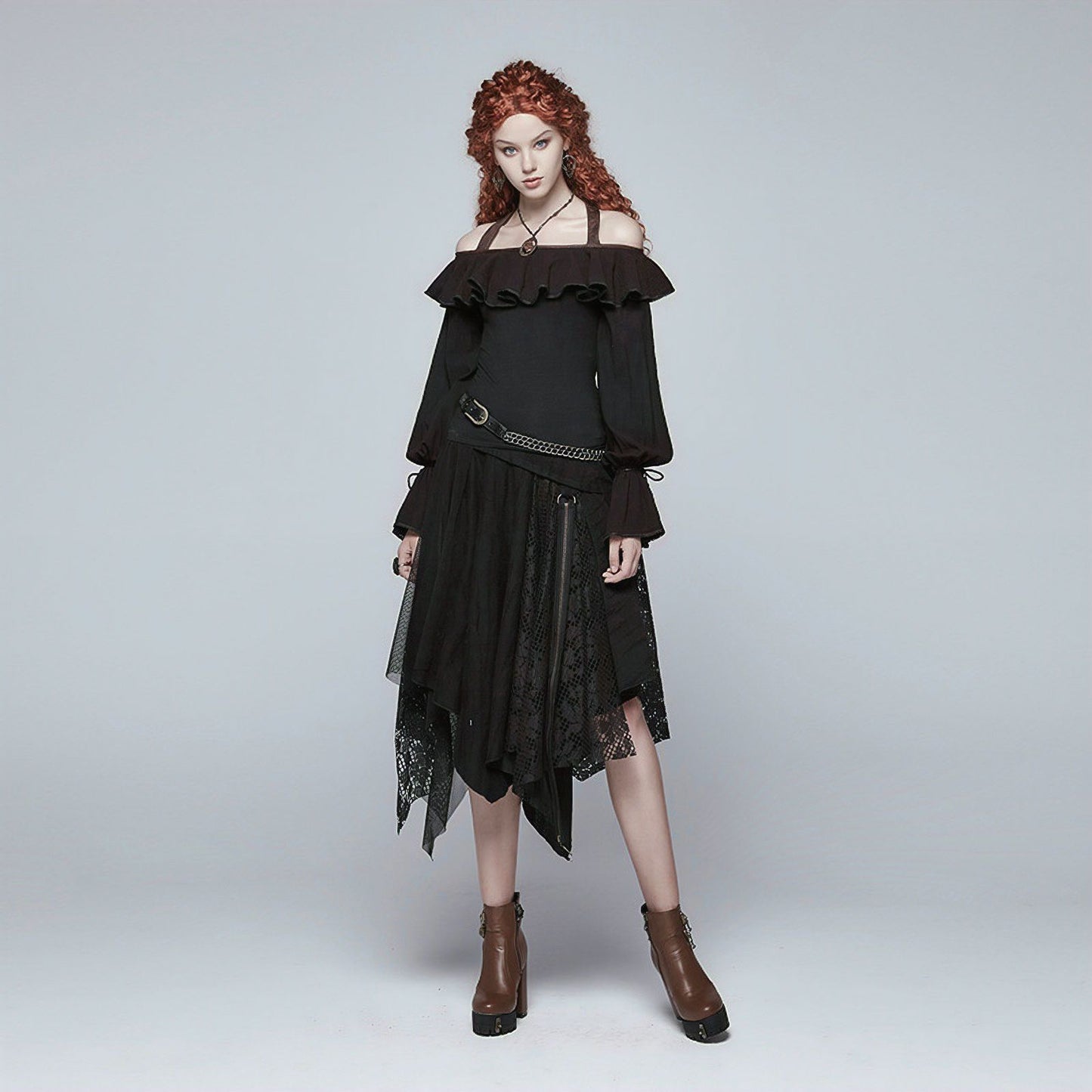 Punk Rave Step by Step Top Zwart