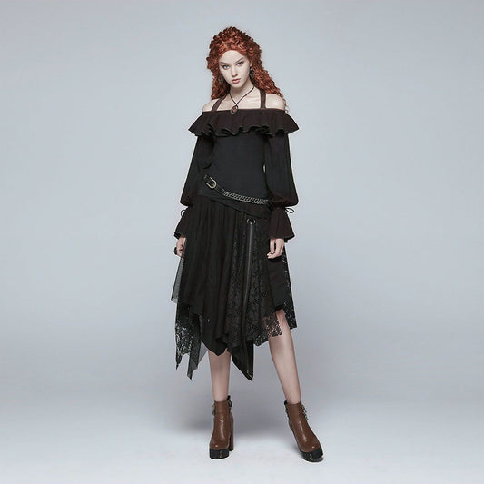 Punk Rave Step by Step Top Zwart