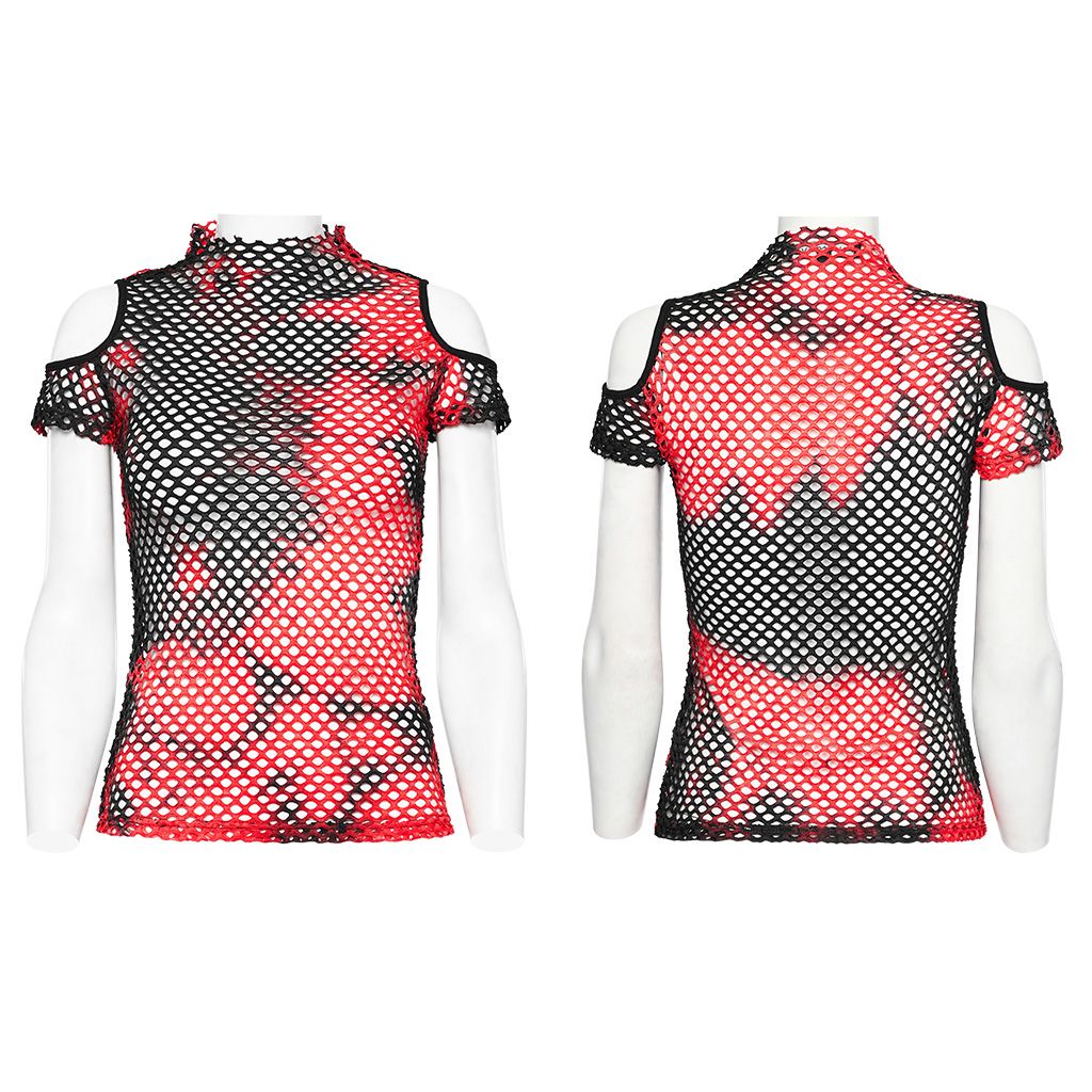 Stop This Top Zwart - Rood