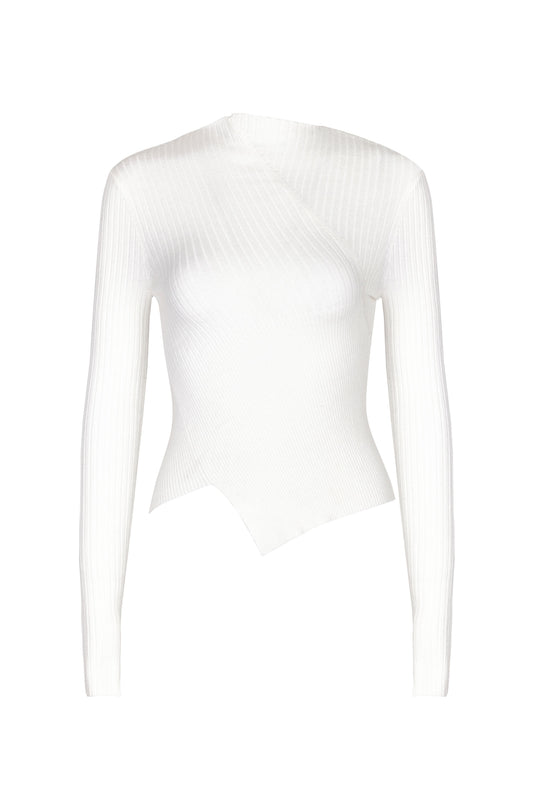 Never Knew You Longsleeve Top Wit