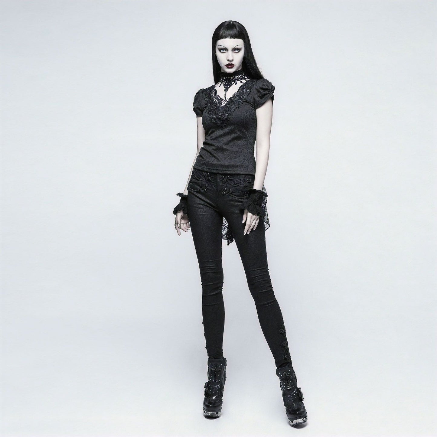 Black Rose Cuffs LS-047